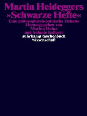 cover image of Martin Heideggers »Schwarze Hefte«